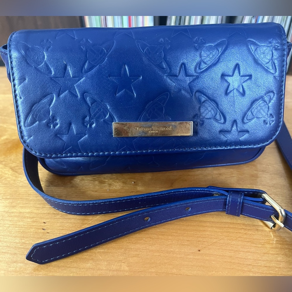 Vivienne Westwood cross body bag blue